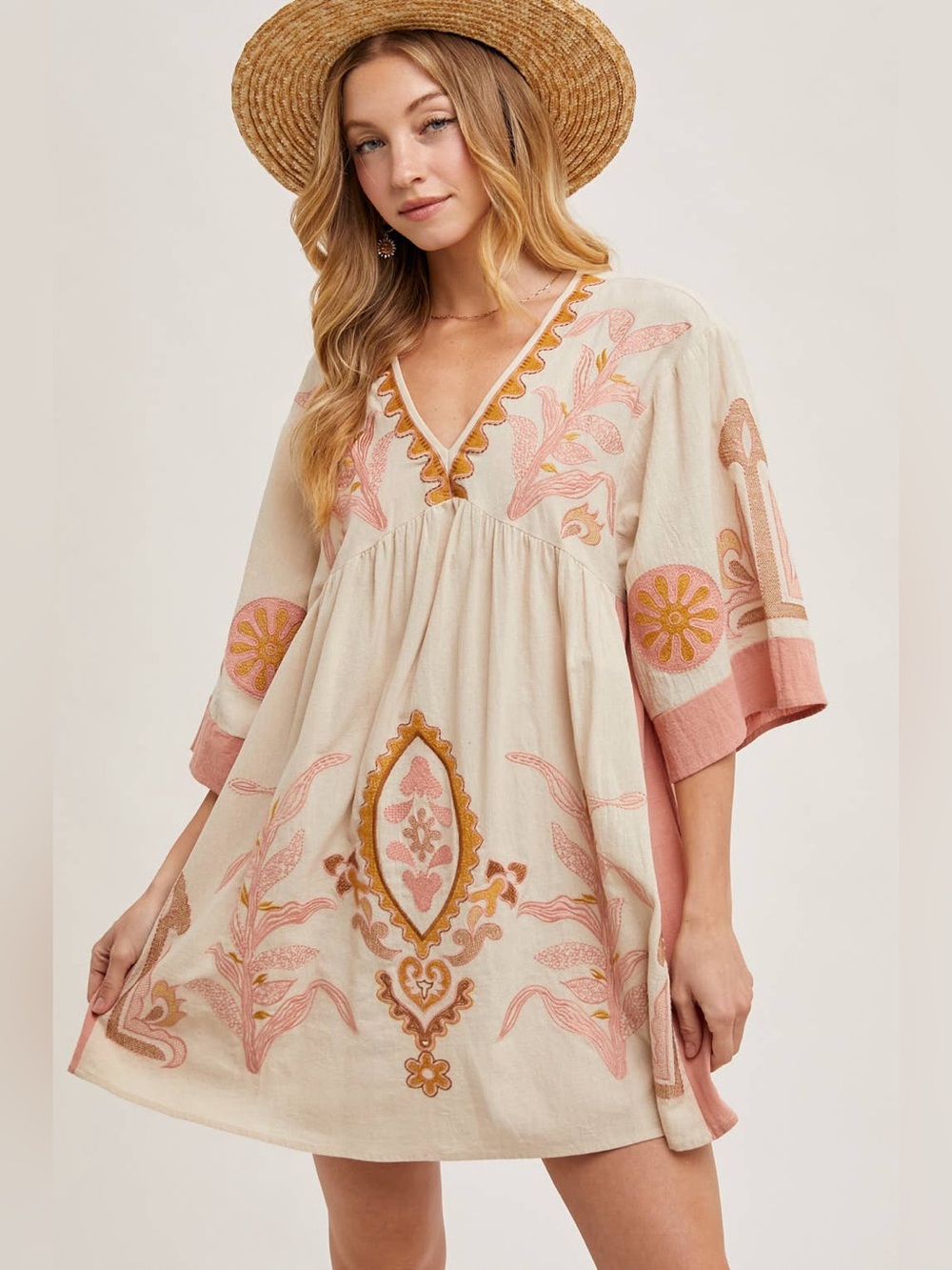NWOT Bluivy Embroidered Dress